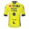 Wielershirt 2024 Jumbo-Visma Lease A Bike Geel